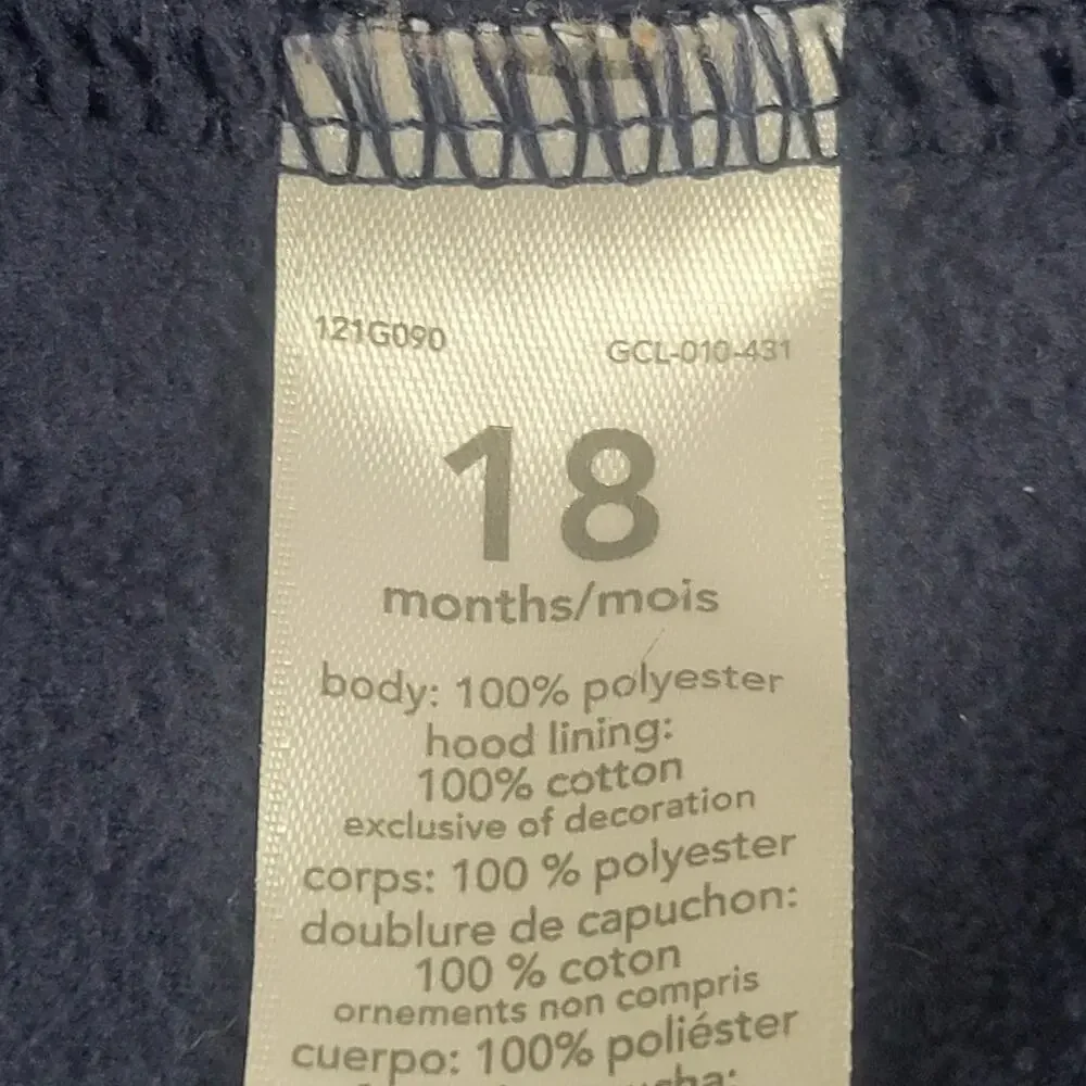 Carter's Boy's Hoodie‎ jacket Size 18 months